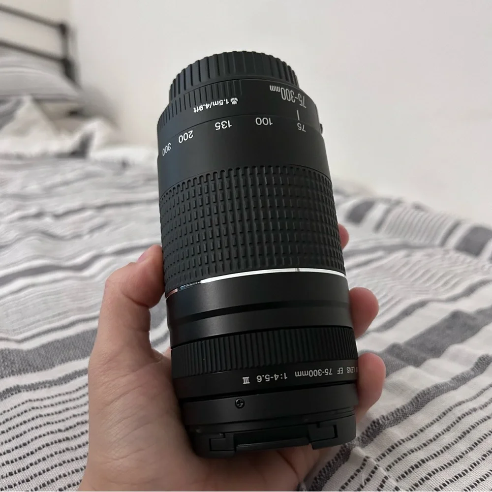 Canon EOS Rebel T7 DSLR Two Lens Kit with EF-S 18-55mm and EF 75-300mm Lenses